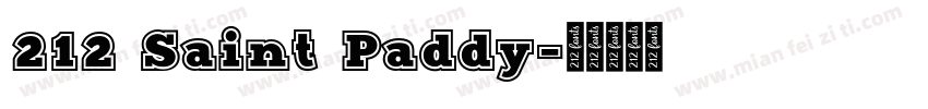 212 Saint Paddy字体转换